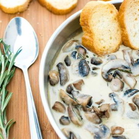 Рецепт Грибов со сливками