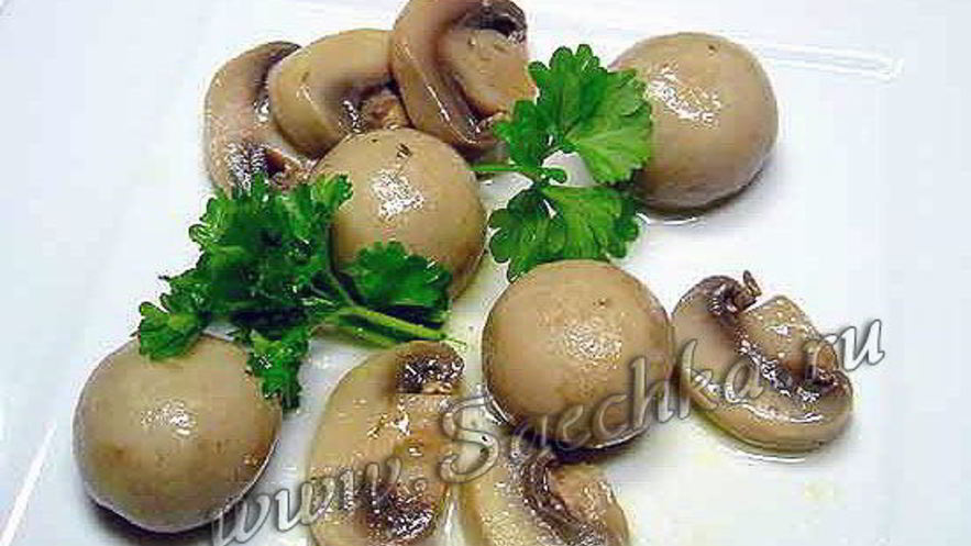 Рецепт грибов в маринаторе