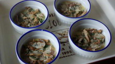 Рецепт грибов в сливочной заливке