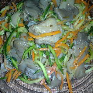 Рецепт Грибов вешенки с овощами по-корейским мотивам