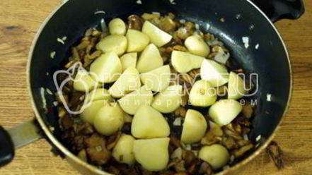 Рецепт лисичек жареных с картофелем