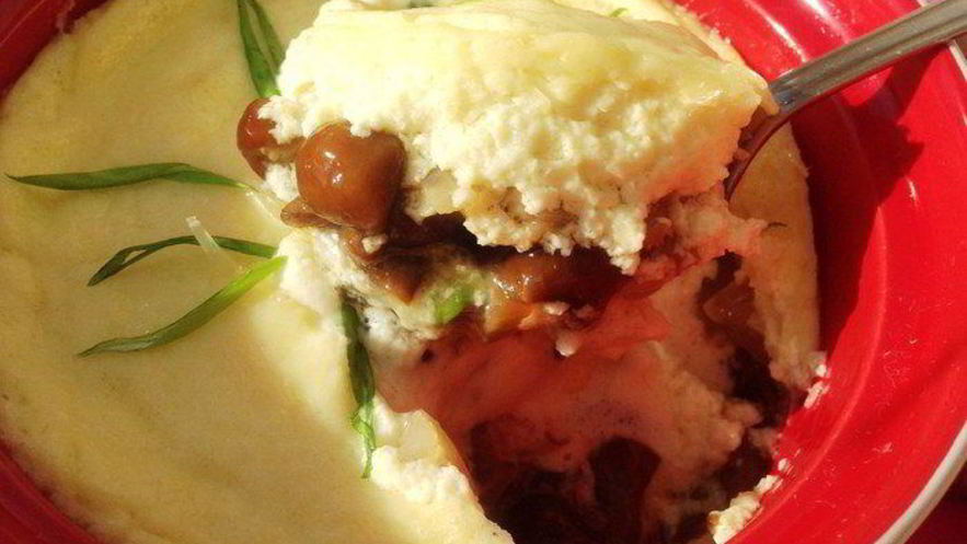 Рецепт опят, запеченных в сырном соусе