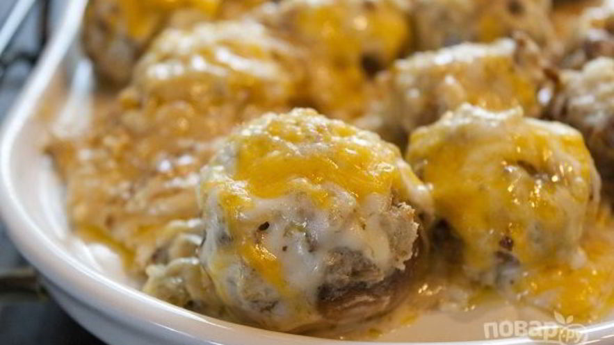 Рецепт шампиньонов, фаршированных беконом и сыром