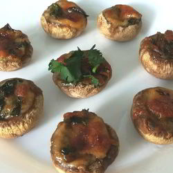 Рецепт Шампиньонов, фаршированных моцареллой