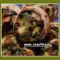 Рецепт Шампиньонов, фаршированных сыром