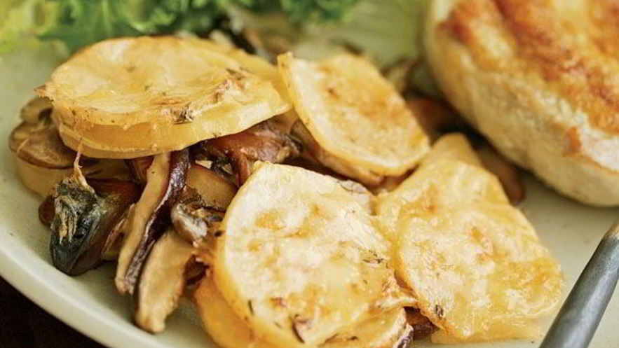 Рецепт шампиньонов с картошкой в духовке