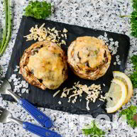 Рецепт Шампиньонов с курицей и сыром