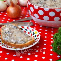 Рецепт Шампиньонов в сливочном соусе