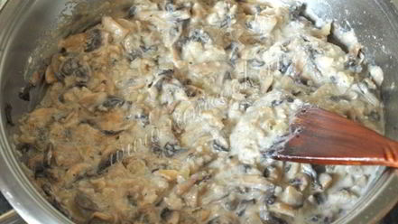 Рецепт шампиньонов в сливочном соусе