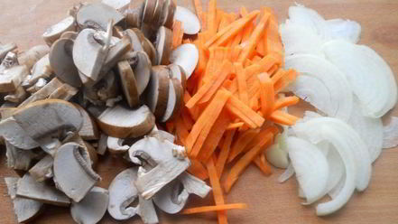 Рецепт шампиньонов жареных с цветной капустой