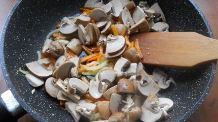 Рецепт шампиньонов жареных с цветной капустой