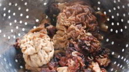 Рецепт сморчков запеченных под сыром с картофелем