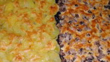 Рецепт сморчков запеченных под сыром с картофелем