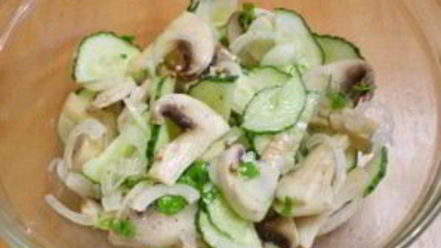 Рецепт сыроедческих шампиньонов