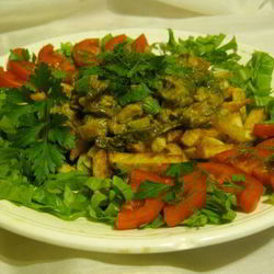 Рецепт Тушеных грибов с курицей