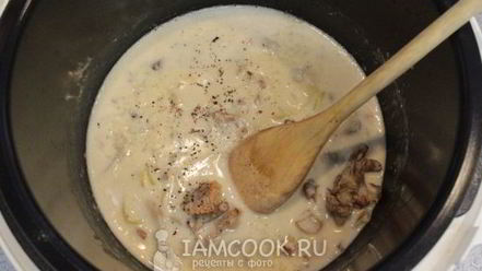 Рецепт тушеных грибов в мультиварке