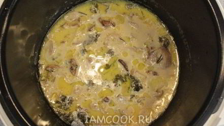 Рецепт тушеных грибов в мультиварке