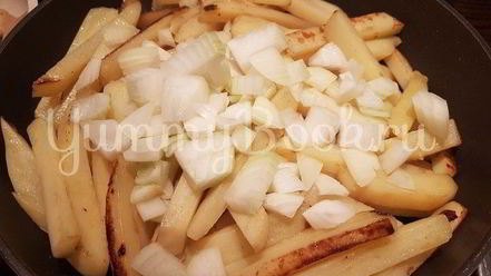 Рецепт вешенок с жареной картошкой