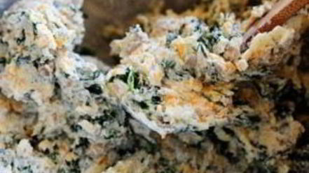 Рецепт запеченных грибов, фаршированных сыром и шпинатом