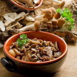 Рецепт Запеченных грибов с чесноком и травами