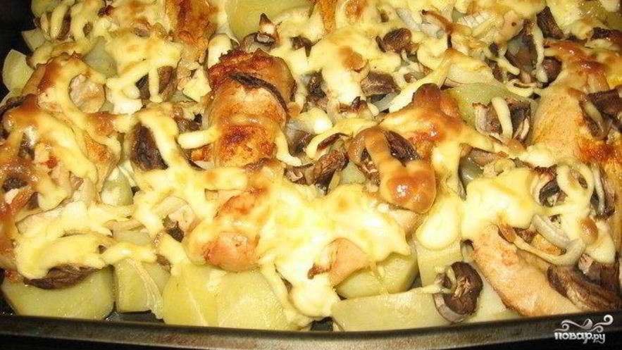 Рецепт запеченных опят