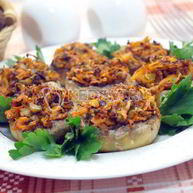 Рецепт Запеченных шампиньонов с овощами