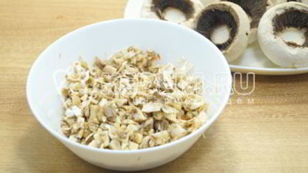 Рецепт запеченных шампиньонов с овощами