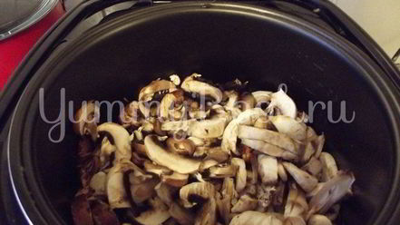 Рецепт жаренных шампиньонов в мультиварке