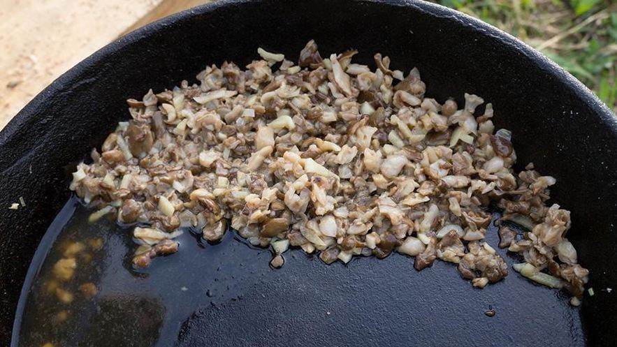 Рецепт жаренных строчек на сковороде