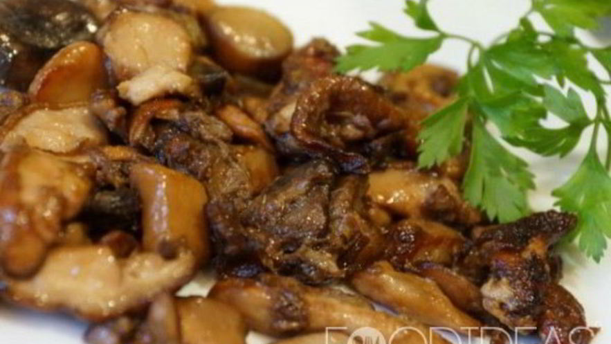 Рецепт жареных белых грибов