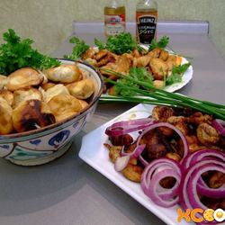 Рецепт Жареных грибов дождевики