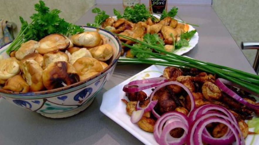 Рецепт жареных грибов дождевики