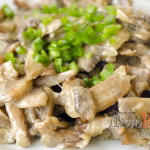 Рецепт Жареных шампиньонов со сметаной