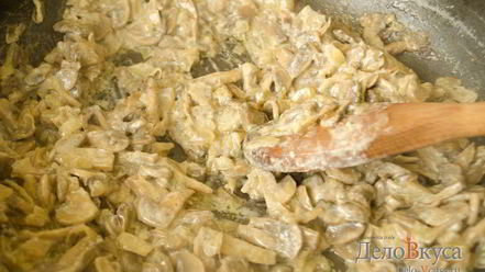 Рецепт жареных шампиньонов со сметаной