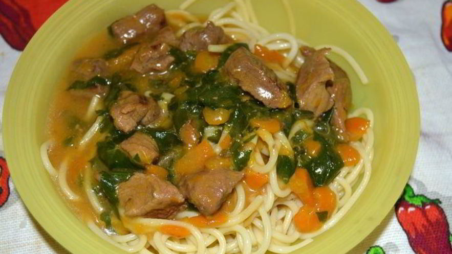 Рецепт гуляша из говядины с тыквой