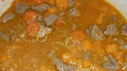 Рецепт гуляша из говядины с тыквой