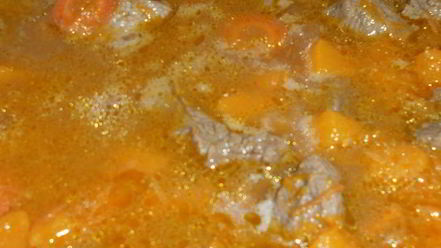 Рецепт гуляша из говядины с тыквой