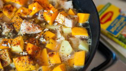 Рецепт гуляша из индейки с тыквой