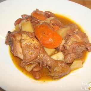 Рецепт Гуляша из красной фасоли и курицы