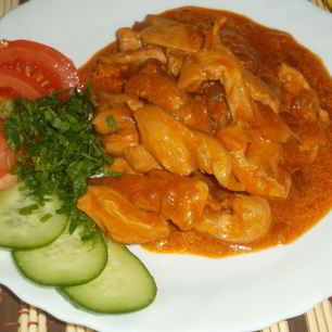 Рецепт Гуляша из куриного филе