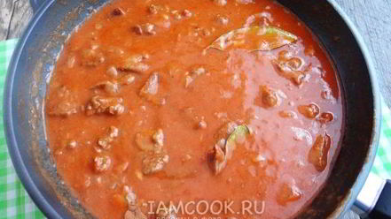 Рецепт гуляша из лосятины