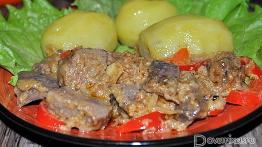 Рецепт гуляша из печени