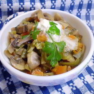 Рецепт Гуляша из шампиньонов