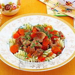 Рецепт Гуляша из свинины по-мадьярски в мультиварке