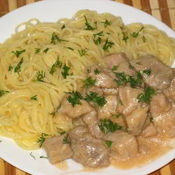 Рецепт Гуляша из свинины со сливками