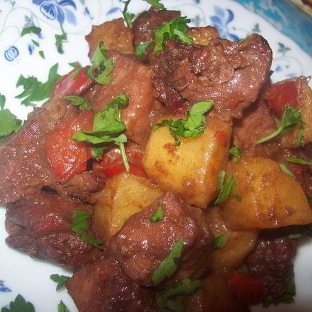 Рецепт Гуляша по-немецки с перцем