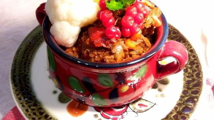 Рецепт гуляша с белыми грибами