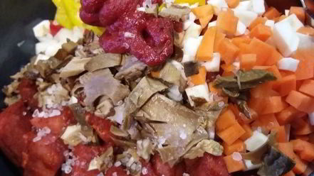 Рецепт гуляша с белыми грибами