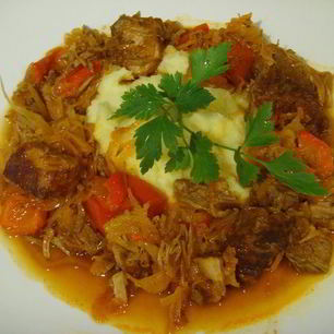 Рецепт Гуляша с квашеной капустой