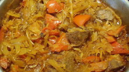 Рецепт гуляша с квашеной капустой